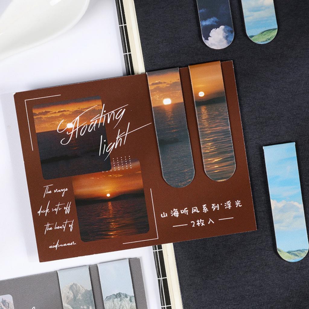 Literary Pattern Page Marker Magnetic Bookmarks Chinoiserie Book Markers Reading Supplies Magnetic Page Clips