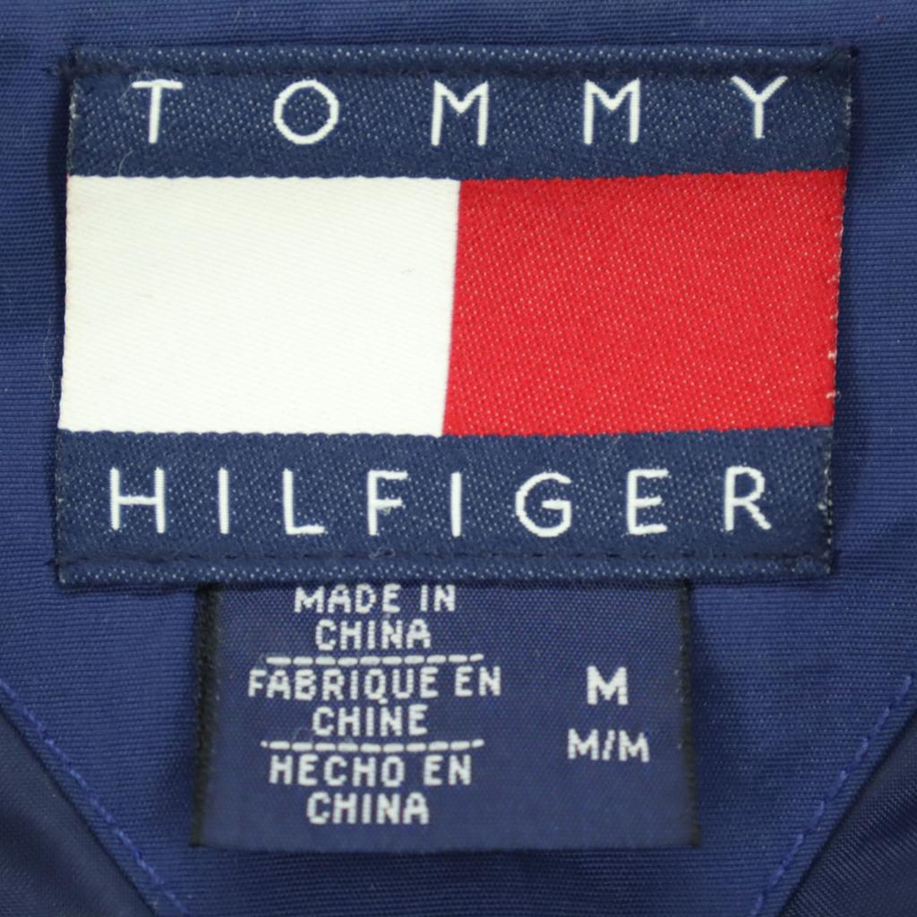 Tommy Hilfiger 90er Jahre Alte Flagge Etikett Einpunkt-Logo Langarm Toriko-Farbe Fleecejacke Herren Gebraucht