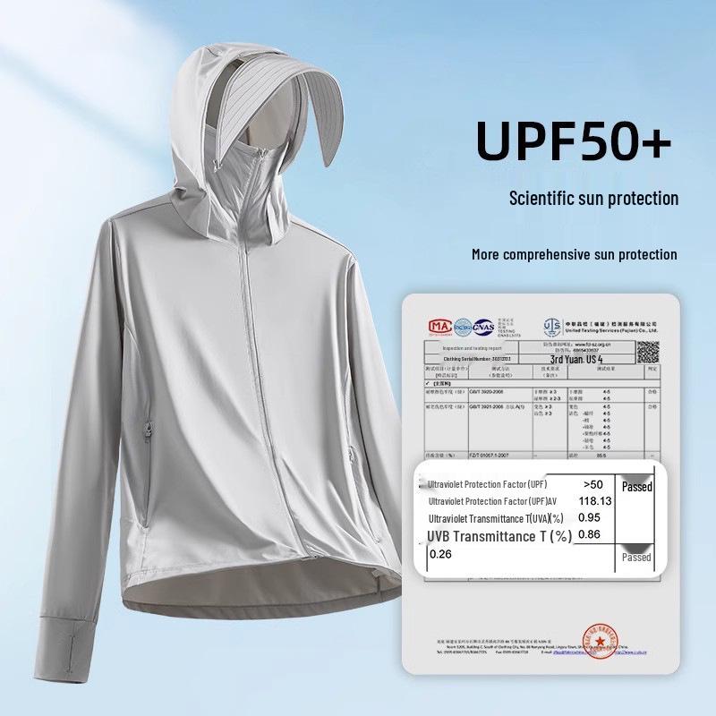 UPF50+ Ice Silk Sun Protection Jacket for Men & Women - Lightweight UV Protection for Summer Outdoor Activities