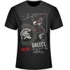 Vintage 300 Řecko Sparta Válečník Tričko 100% Bavlna Kulatý Výstřih Letní Krátký Rukáv Ležérní Pánské Tričko Velikost S3XL