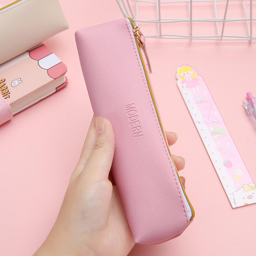 1Pc Pencil Pouch Small With Zipper Cute Office Pouch Bag Stationery Pouch