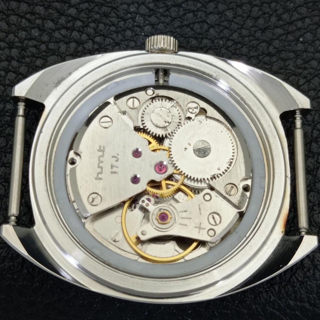 INDIAN VINTAGE HMT KOHINOOR MECHANICZNY MĘSKI ZEGAR TURKUSOWY NIEBIESKI a440979-4