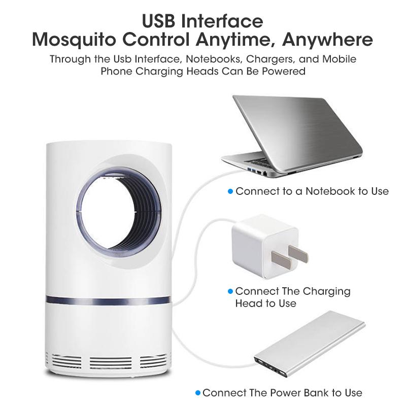 5 STÜCKE LED Mückenvernichter Lampe USB Elektrische Mückenschutz Haushaltsinsektenfalle Strahlungsloser Mückenvernichter Bug Zapper