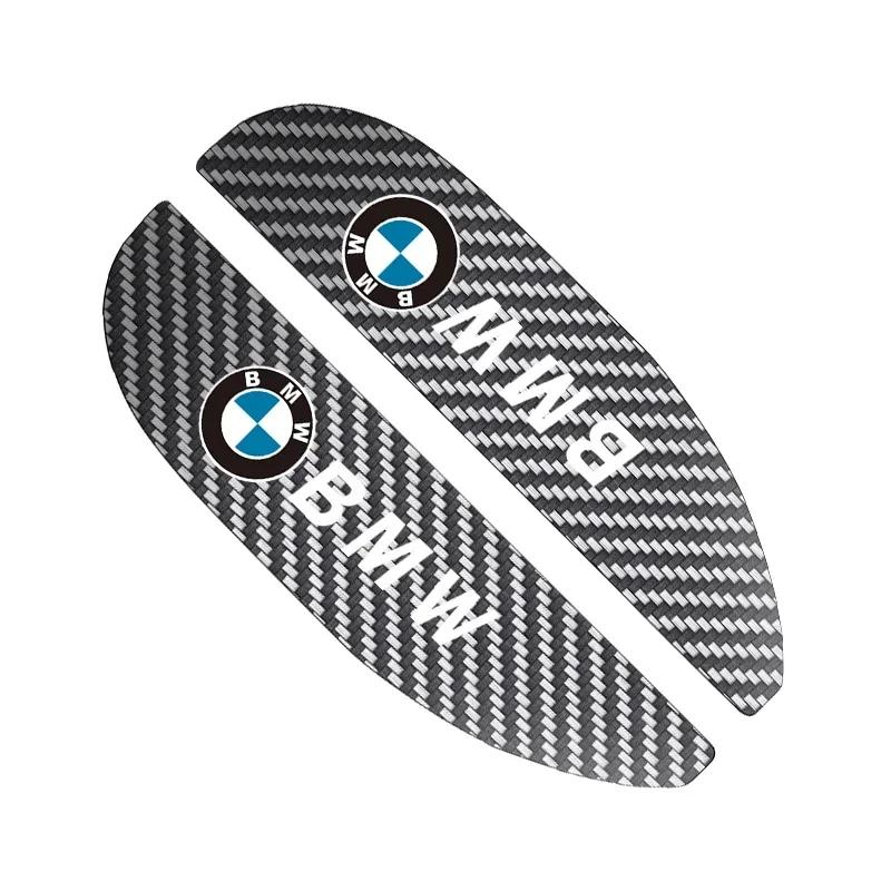 XMVPW1 2pcs Carbon Fiber Car Rearview Mirror Rain Eyebrow Sticker For BMW M M3 M5 M6 X3 E46 E90 E39 F10 F20 F30 G20 E60 E36 E34 X6
