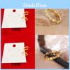 Gold Plated Stylish Adjustable Ring For Women With Retro Geometry And Dazzling Embellishments Diamond