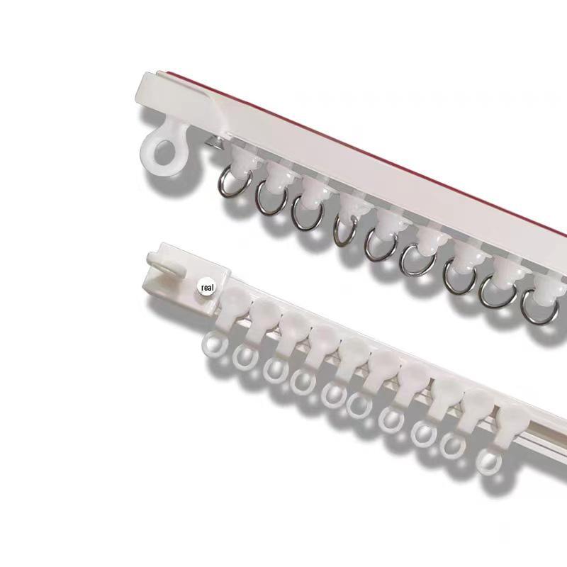 No-Punch Sliding Curtain Track: Silent Ultra-Thin Self-Adhesive Rail for Bay Windows & Dormitory Walls