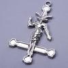 Fashion Silver Color Sickle The Sword Pendant Stainless Steel Pendants For Jewelry Making Supplies Turkish Eye Wing Charm Bulk