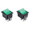 Replacement 2pcs 4Pin Rocker Switches KCD4 30A 250V 35A 125V For Numatic Vacuum Cleaner Electrical Control Switches