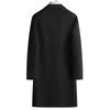 Abrigo Cruzado Hombre Invierno Lana Por Encima de la Rodilla Abrigos Largos para Hombre Chaqueta Larga Peacoat Abrigo de Negocios Cortavientos Blazer