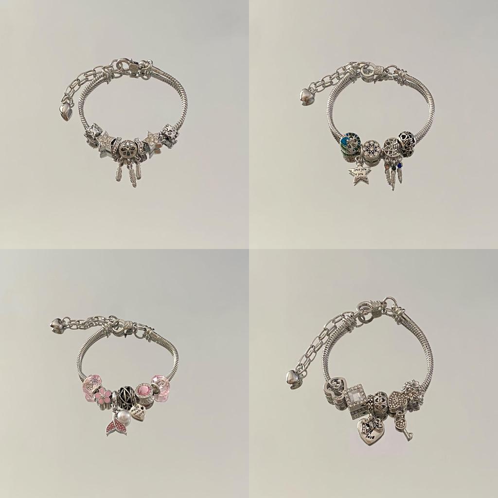 Hand Jewelry Pearl Fish Tail Dreamcatcher Beaded Bracelet For Women And Men