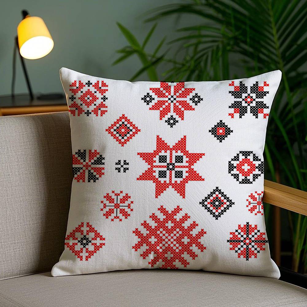 Узор Матрешка Красивая наволочка Наволочка против пылевых клещей Невидимая молния Шелковистый короткий плюш Чехол для диванной подушки 12x12Inch