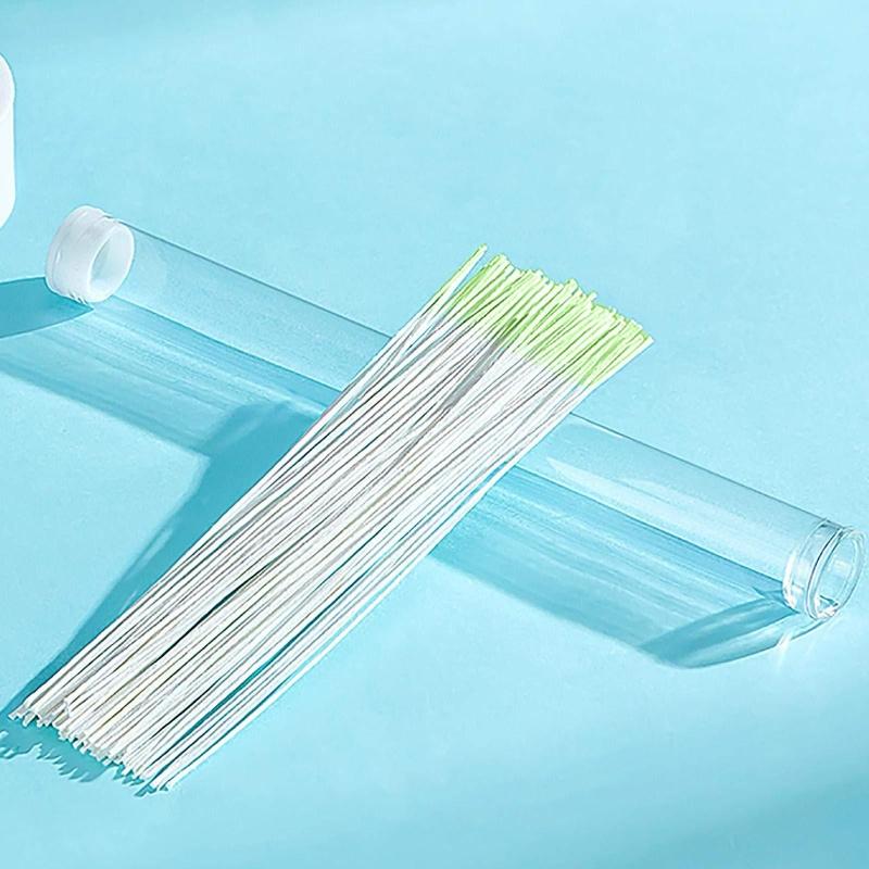 120/60pcs Ear Piercing Cleaning Effective Ear Hole Cleaner Tool Disposable Earrings Hole Clean Paper Line for Removing Dirt Odor