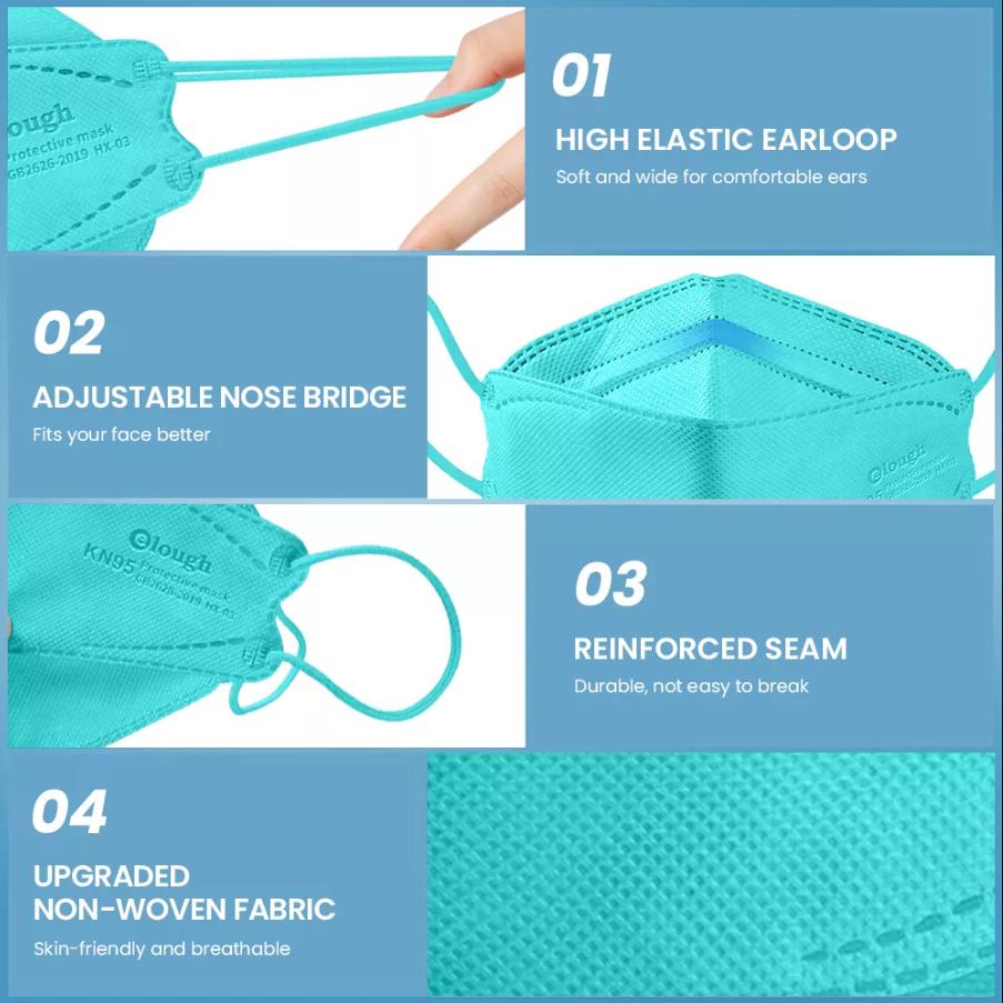 Buy 10200 PCS FFP2 KN95 Mask approved CE Respiratory Mouth Caps Adult