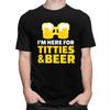 Custom Mens Funny Quotes Titties And Beer T Shirts Short Sleeve Cotton Tshirts Streetwear Tshirt Casual Tee Loose Fit Clothes