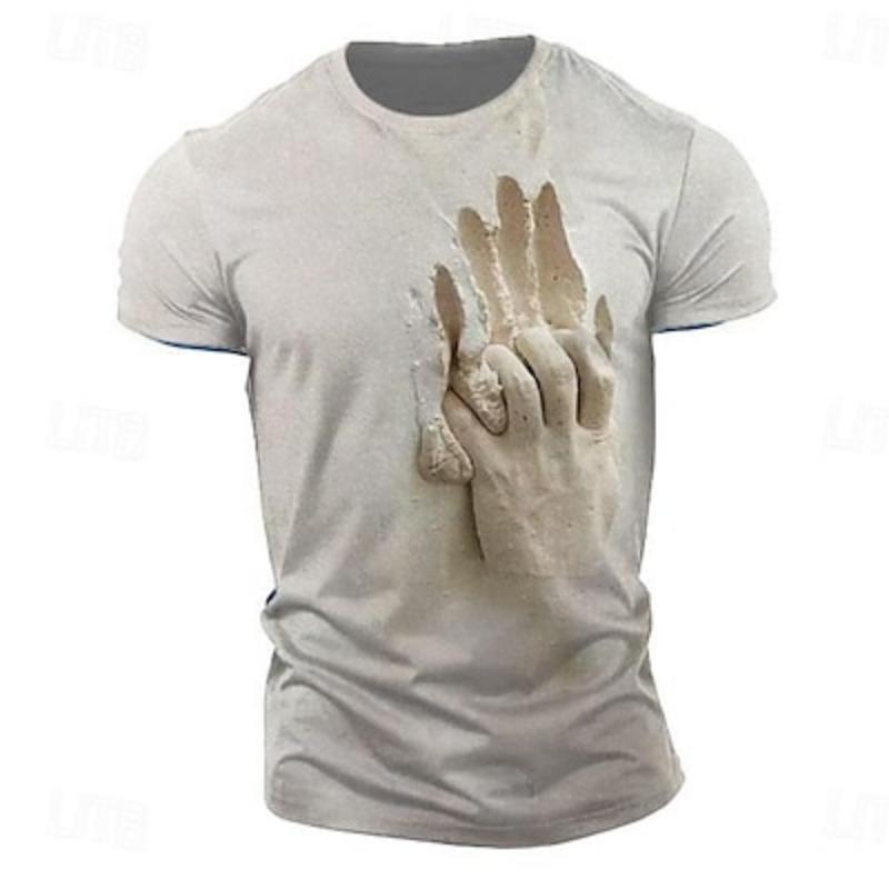 

Men s Graphic Reflection T shirt Short Sleeve T shirt 3D Print Crew Neck Shirt Retro Vintage Casual Street Style Sports Outdoor Holiday Going out 3XL