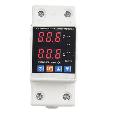 Din Dual Display Adjustable Overvoltage Current and Undervoltage Protection Relay
