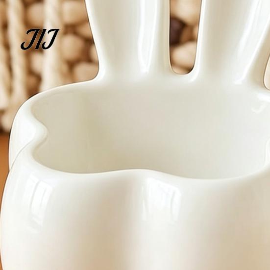 Unique Housewarming Present 3D Printed Rabbit Storage Organizer, Cute Bunny Ears Desktop Container for Room Decor Keys Jewelry, Decorative Plastic