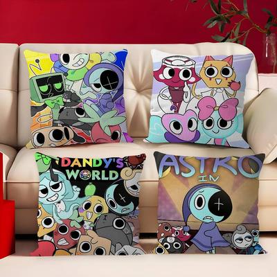 D-Dandys WorldS Cartoon Personalized Pillow Cover Kids Bedroom Wild Party Decor Pillowcase Kid Birthday Shower Gift