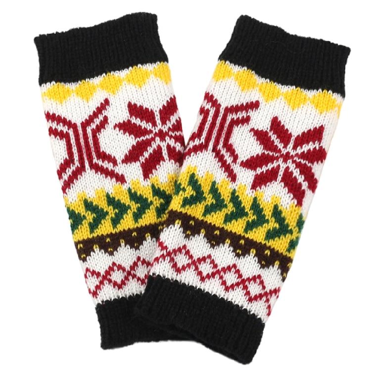 Teens Girl Colorful Christmas Gloves Decorative Oversleeves Women Accessories