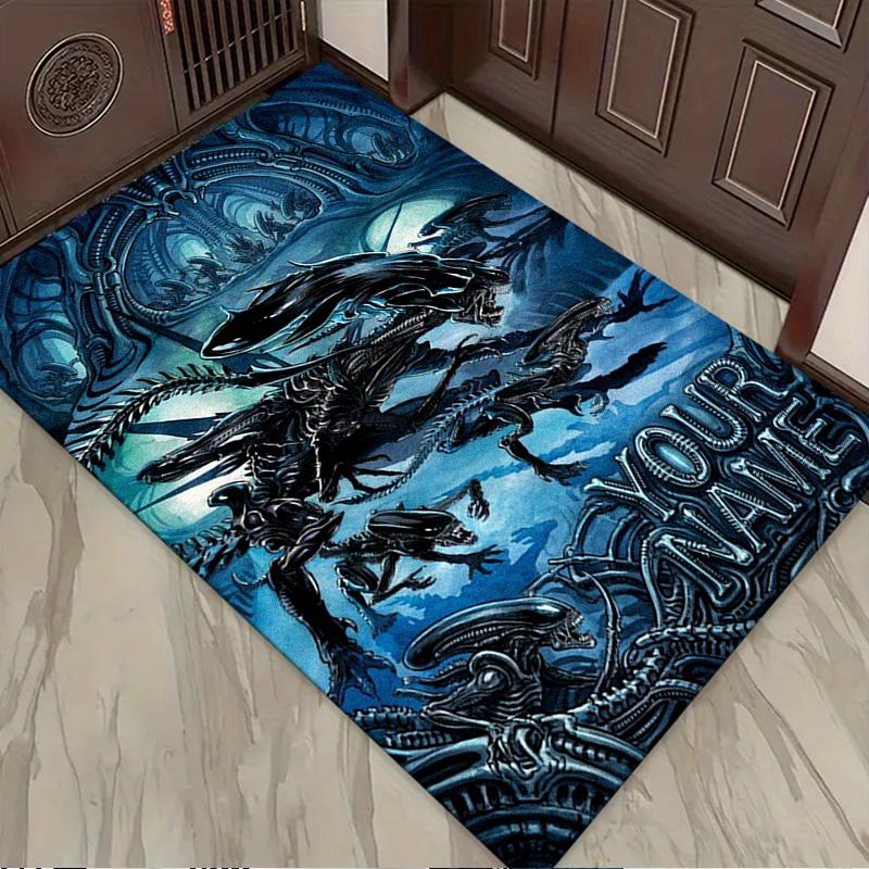 Name Custom Aliens Monster Carpet Rug for Living Room Bedroom Home Sofa Decoration,Kids Play Non-slip Floor Mat
