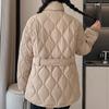Fashion Winter Woman Parkas With Belt Loose Thick Warm Jackets Women's Coats