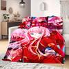 Darling In the Franxx Flannel Blanket Beautiful Print Perfect For Home Bed Sofa Chair Travel Picnic -HE8