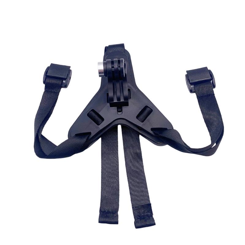 

AntiShock Universal Helmet Camera Mount With Adjustable Chin Strap For Adventure Sports Recording AntiVibration Design