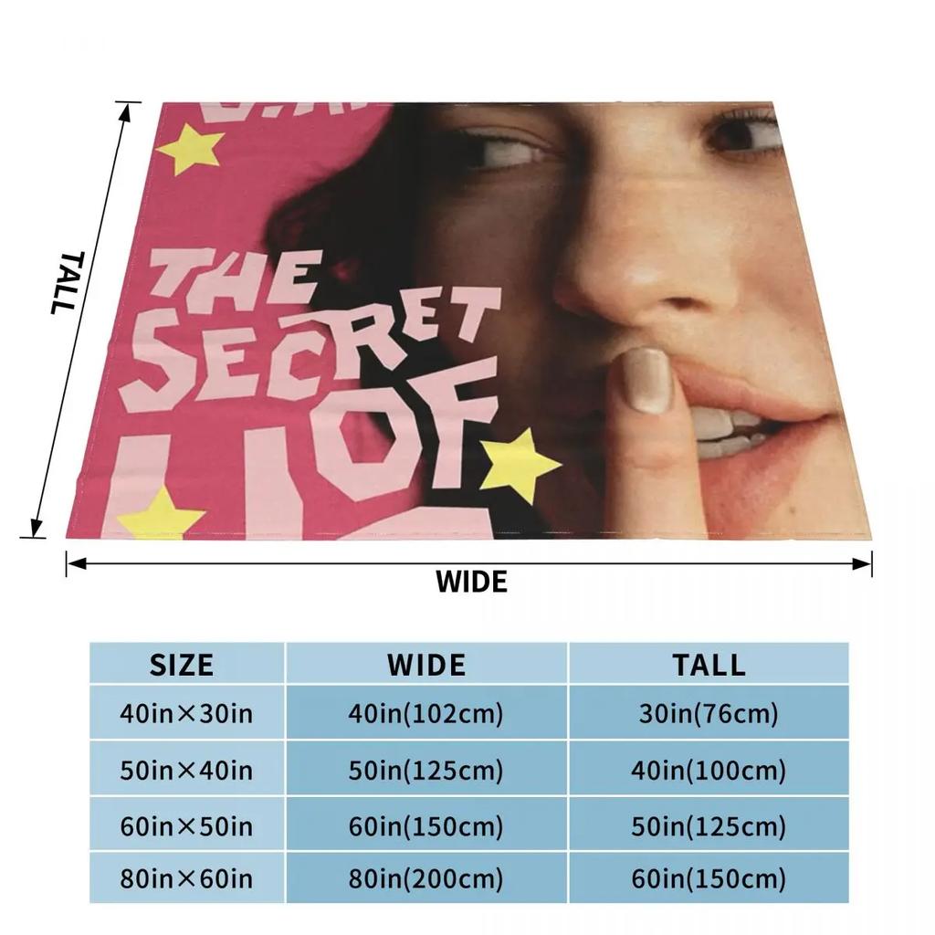 Gracie Abrams The Secret Of Us Blanket Soft Warm Flannel Throw Blanket Cover for Bed Living room Picnic Travel Home Couch