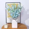 Artificial Orchids 3 Fork Realistic Colorful Fake Flower Wedding Home Office Table Centerpiece Faux Floral Branch Flower Arrangement Decoration