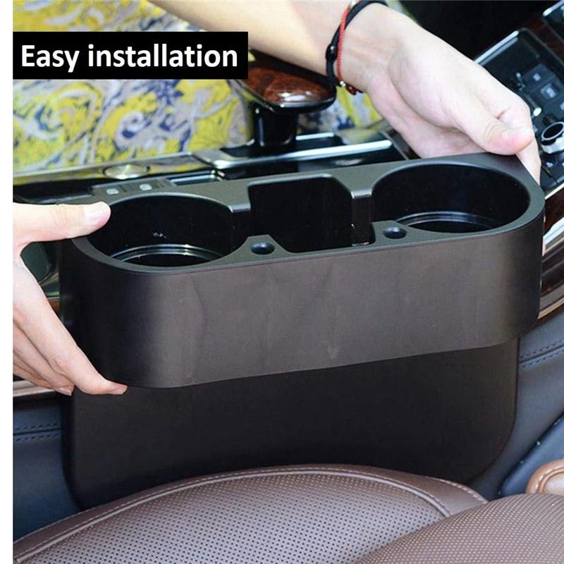 Car Seat Gap Water Cup Car Cup Holder Mobile Phone Hold Folding Drink Bottle Can Organizer Storage Stand Vehicle Supplies