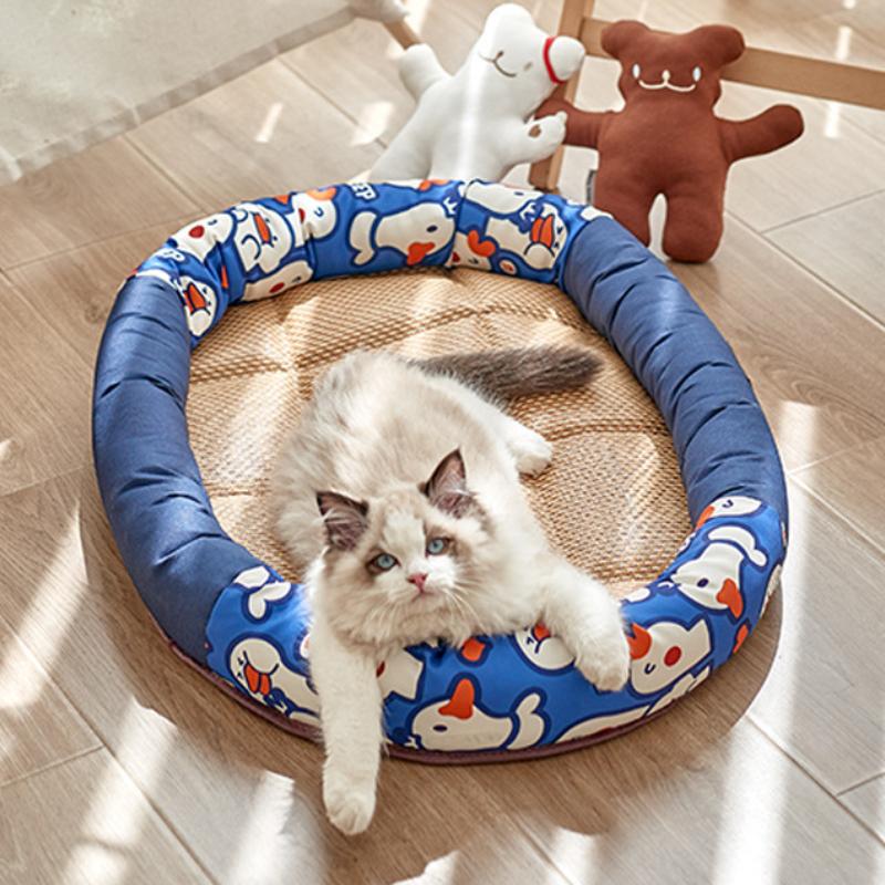 Summer Cooling Pet Dog Mat Ice Pad Dog Sleeping Square Mats for Dogs Cats Pet Kennel Top Quality Cool Cold Silk Dog Bed