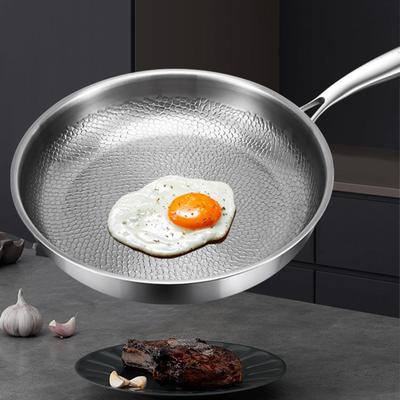 Non Stick Frying Pans With Lid Kitchen Titanium Hammered Skillet Pot Nonstick Omelette Pan Scratch-resistant Cooking Frying Pan