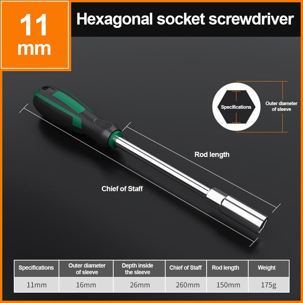 Kreativer Metallschraubendreher 5-13mm Größe Mehrzweck-Mutterschraubendreher Sechskant Verlängerungs-Schraubendreher Schraubenschlüssel Heimwerker