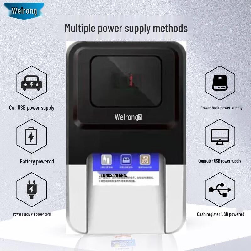 Weirong N20 Portable Bill Counter and Currency Detector CN plug (adapter included)