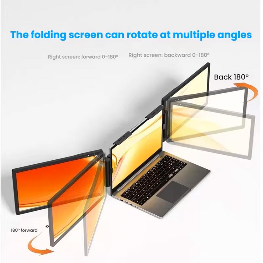 NEW 14" Portable Dual Monitor, FHD 1080P IPS Screen USB-C Laptop Extender for Trading/programming/gaming Second Display