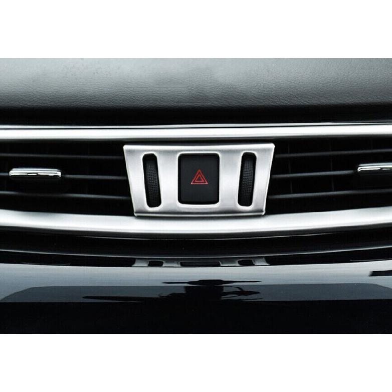 For Nissan Murano 2015-2024 Matte Silver Center Console AC Air Outlet Vent Trim