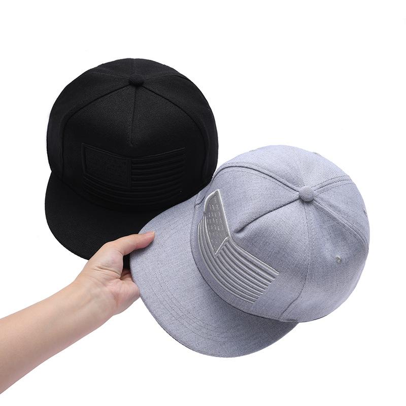 1PC American Flag Embroidery Hip-hop Hats Outdoor Adjustable Casual Baseball Caps Sunscreen Hat