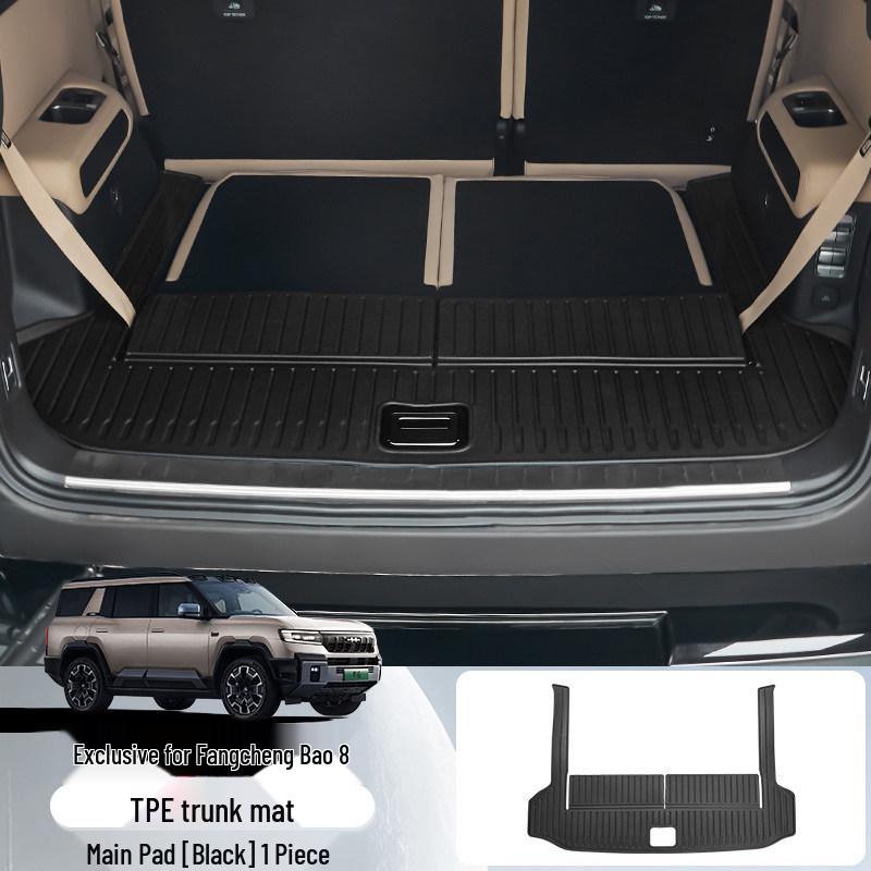 Leopard 5 & 8 TPE Trunk Mat: Waterproof, Full-Coverage Interior Protection by Peihui