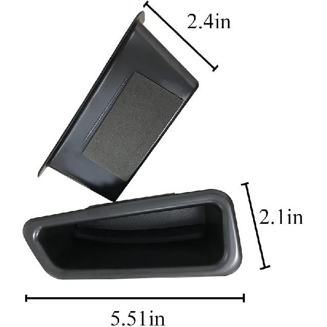 VESUL Aufbewahrungsbox für die vordere Türseite, kompatibel mit Volvo S60 2009–2017 2018, V60 2009–2017 2018, Armlehne, Telefonbehälter, Tür-Organizer, Griff