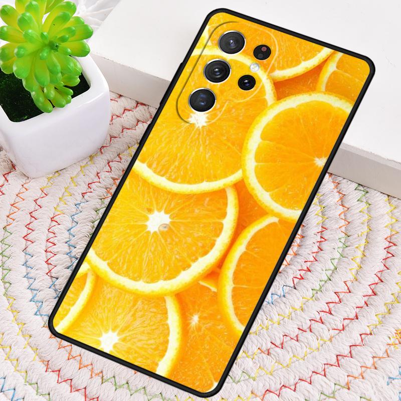 Lemons Yellow Fruit Pattern Silicone Phone Case For Samsung Galaxy note 10 pro S26 S25 S24 S23 S22 S21 Plus S25Ultra Capa Cover