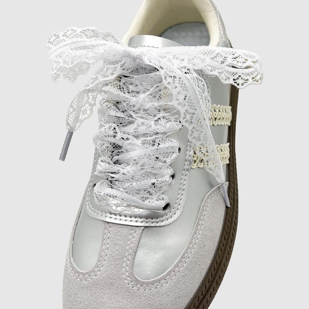 Lace Bow Shoelaces, 120cm For Casual Sports Sneakers Accessory For Women Men Sneakers Shoes, Casual Shoes, White Shoes, Basketball Shoes