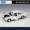 WELLY 1/24 Mercedes-Benz 220 Alloy Car Model Diecasts Metal Classic Retro Old Car Model Simulation Collection Childrens Toy Gift