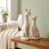 1 Pair Aesthetic Minimalist Cat Statue Minimalist Cat Table Sculpture  Living Room