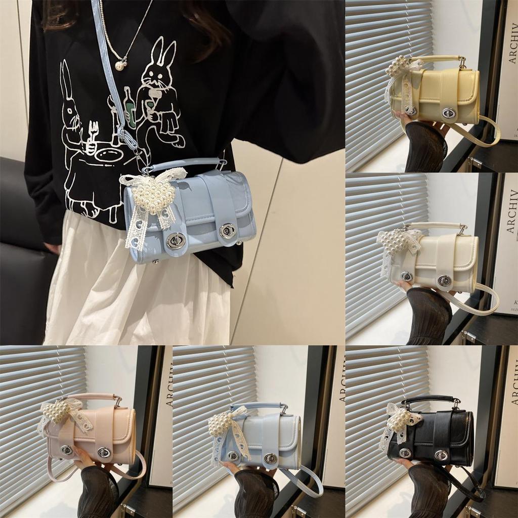 Street Style Small Pu Shoulder Bag With Stitching For Daily Casual Wear