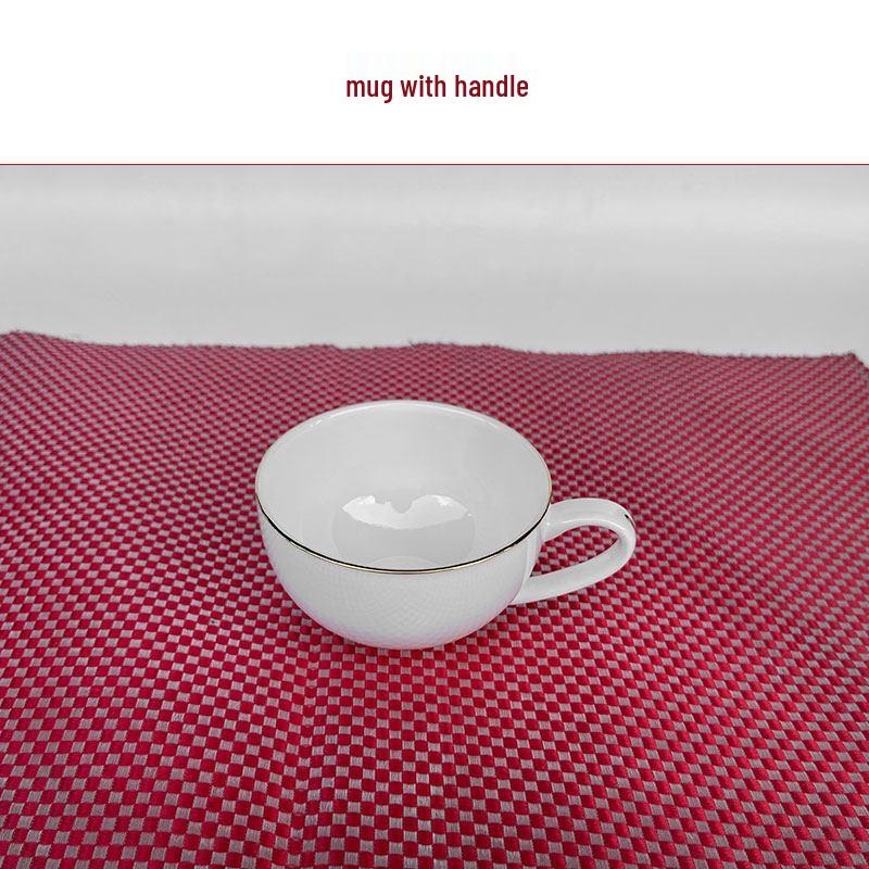 Luxurious Gold Rimmed Bone China Table Setting for Upscale Hotels and Private Clubs