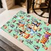 Bluey Friends Adventure Personalized Name Floor Rug Office Rug Design for Game Room Bedrooms Balcony Dormitory Antislip Carpet Decorate Offices