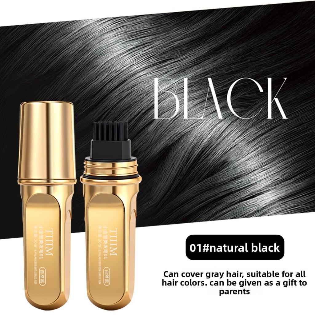 Portable disposable hair dye stick for covering white hair hairline powder multi-functional waterproof non-fading hair care tool no hair damage