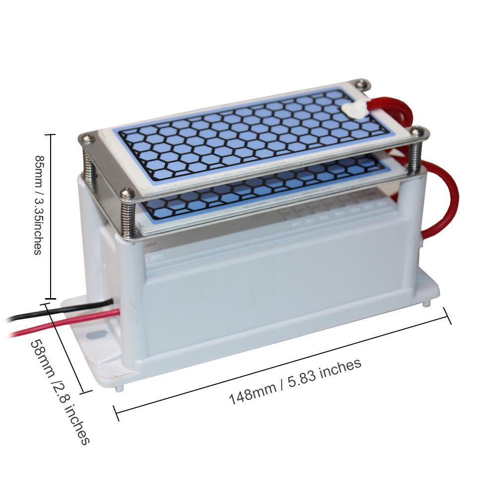 12V DC Car Ozone Generator with Dual Ceramic Plates, 10G Output