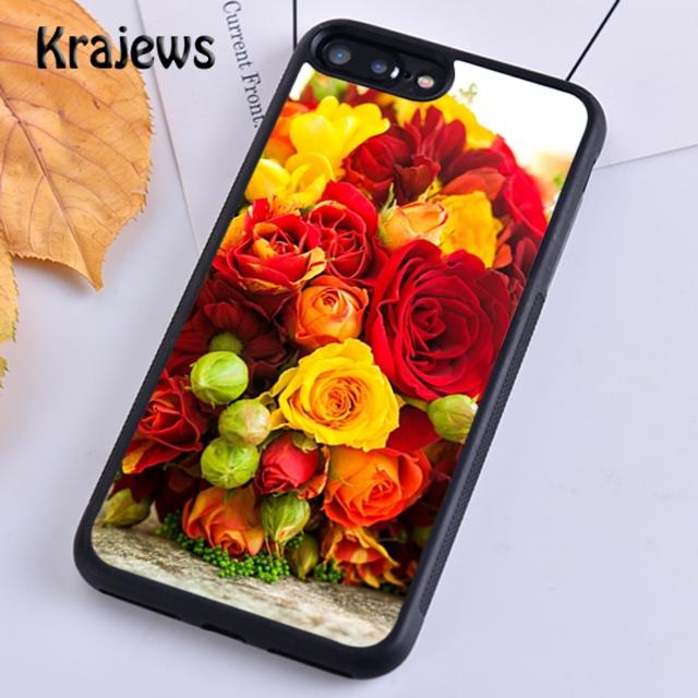 Krajews Gelbes Bouquet Weiche Handyhülle für iPhone 14 5 SE 6s 7 8 plus X XR XS 11 12 13 pro max Samsung Galaxy S21 S22ultra