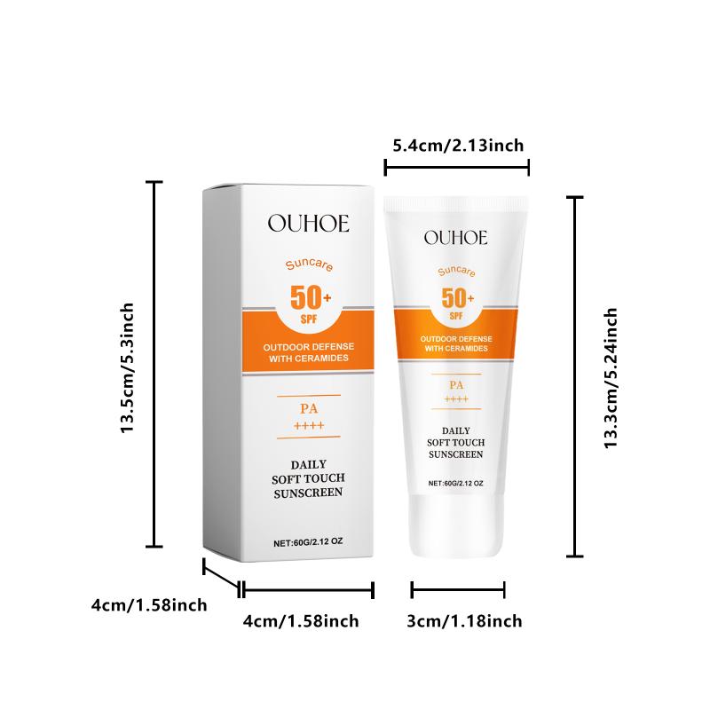 SPF 50 Sunscreen Cream Long Lasting Moisturizing Sun Block Antioxidant UV Protection Outdoor Daily Use
